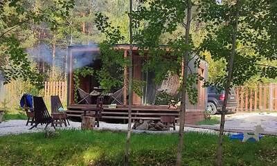 Глэмпинг Дом в лесу