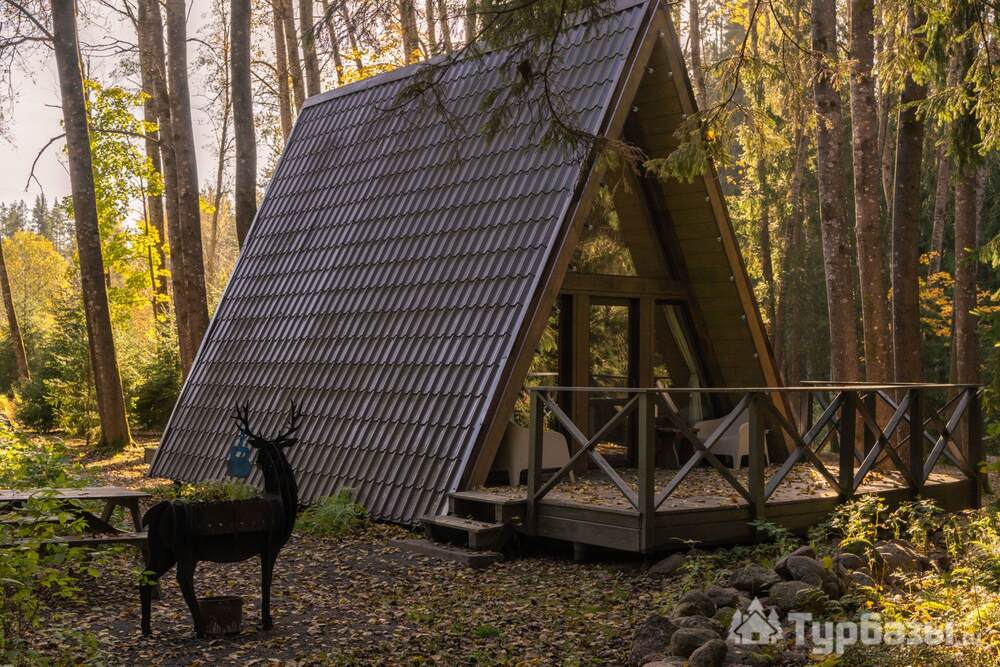 А-домик на опушке с выходом к лесу