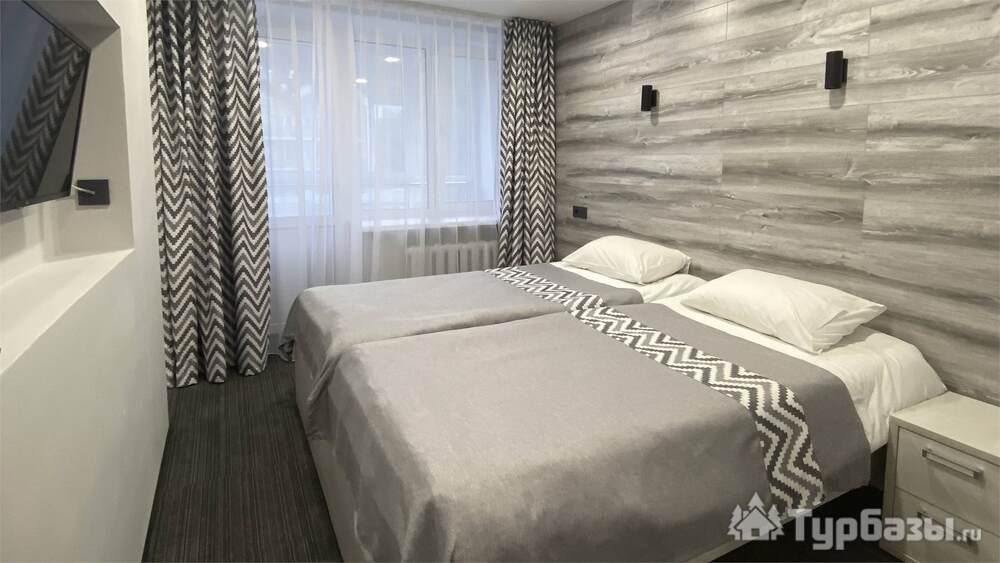 Однокомнатный четырехместный номер 1 категории в 4 корпусе